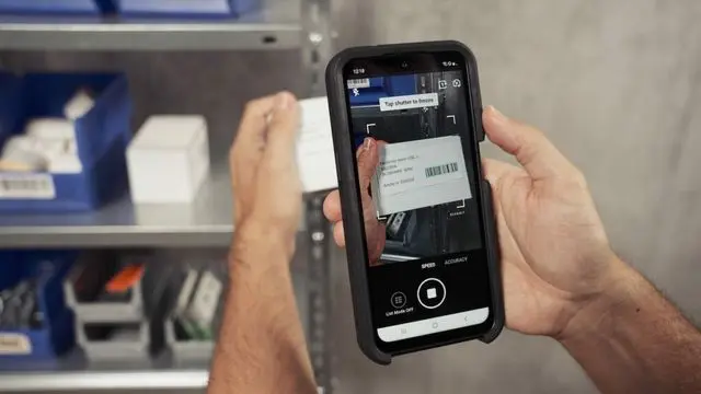 Scanning a barcode with a smartphone
